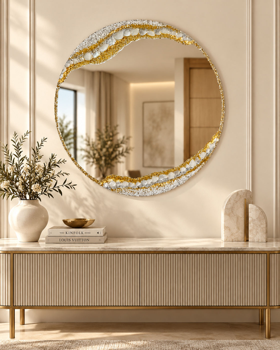 Crystal Wall Mirror
