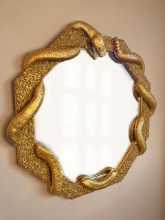 Golden Snake Mirror by SBK Art – view 1