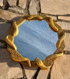 Golden Snake Mirror by SBK Art – view 2