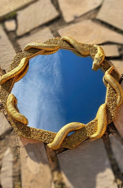 Golden Snake Mirror by SBK Art – view 3